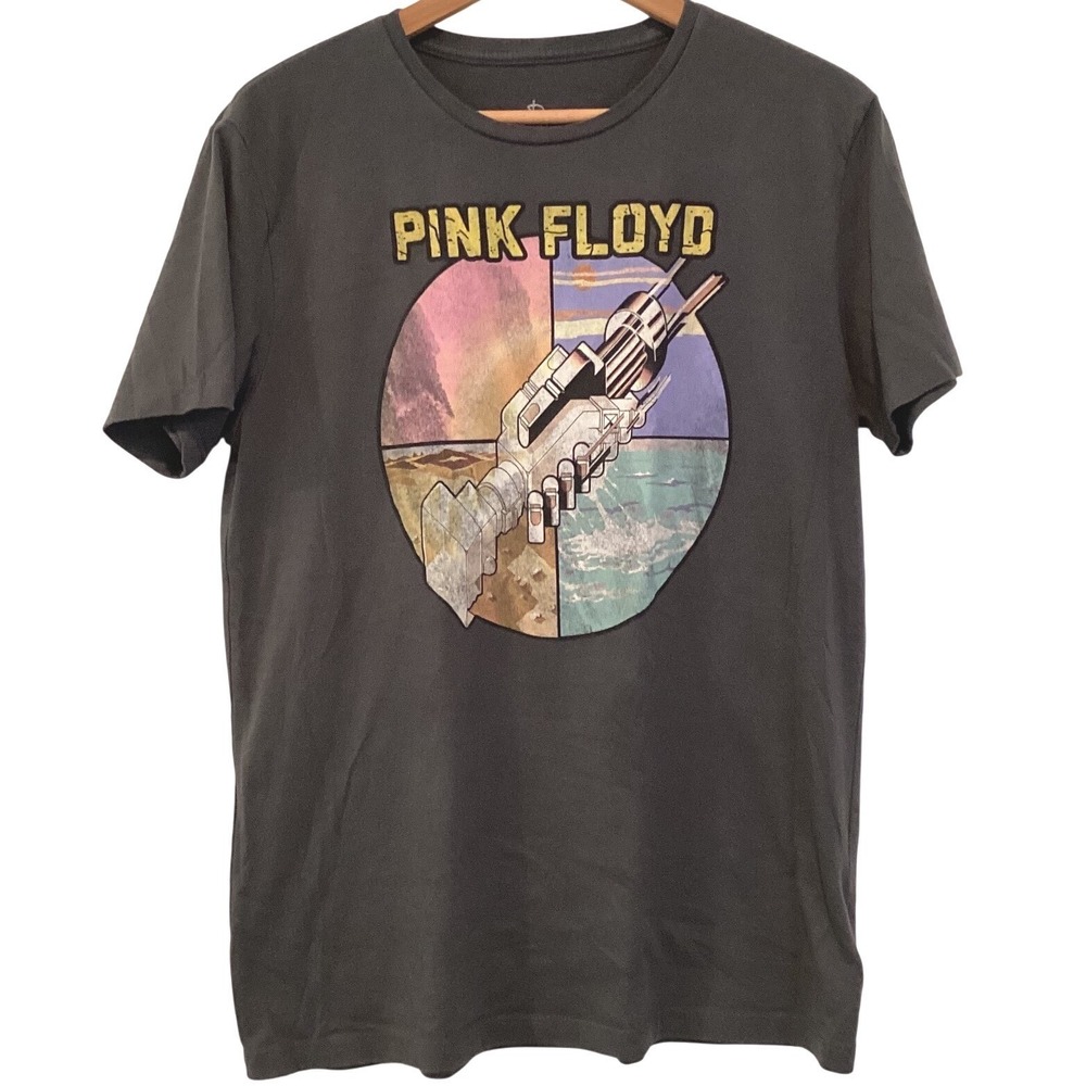 Pink Floyd Wish You Were Here T-Shirt Mens Medium Charcoal Gray Official License